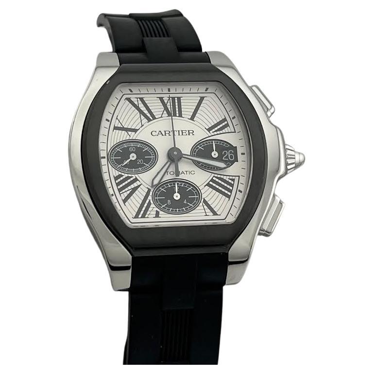 Cartier Roadster Chronograph XL W6206020 44mm Ref 3405 Acciaio inossidabile
