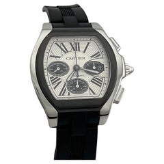 Cartier Roadster Chronograph XL W6206020 44mm Ref 3405 Stainless Steel