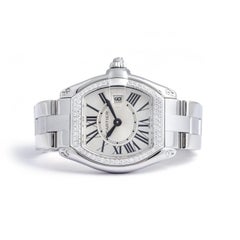Montre-bracelet Cartier Roadster en or blanc 18 carats et diamants