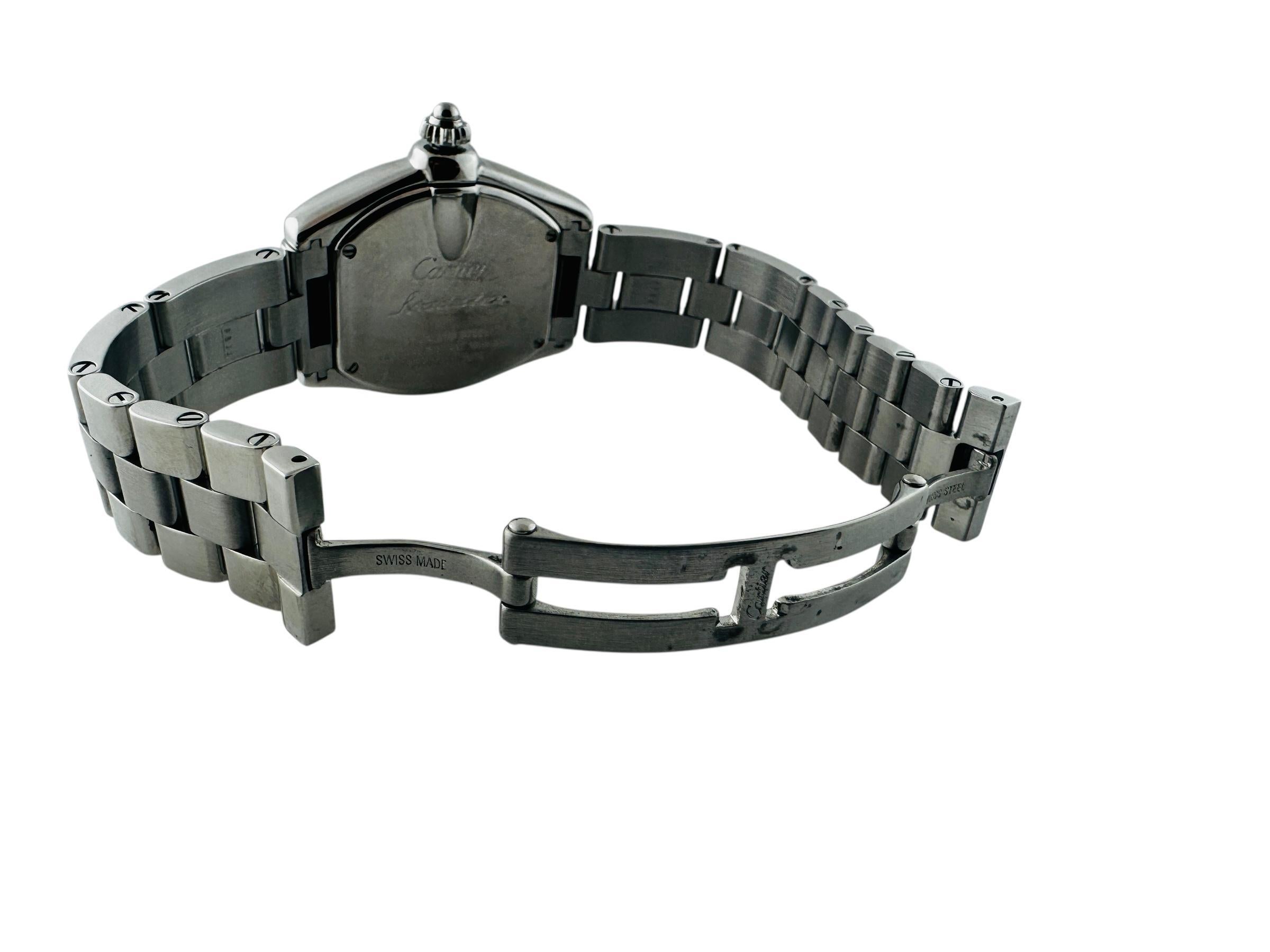 Cartier Roadster Donna 2675 Orologio inossidabile quadrante argento #23251 in vendita 7