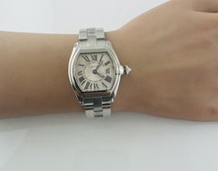 Cartier Roadster Ladies 2675 Stainless Watch Silver Dial #23251