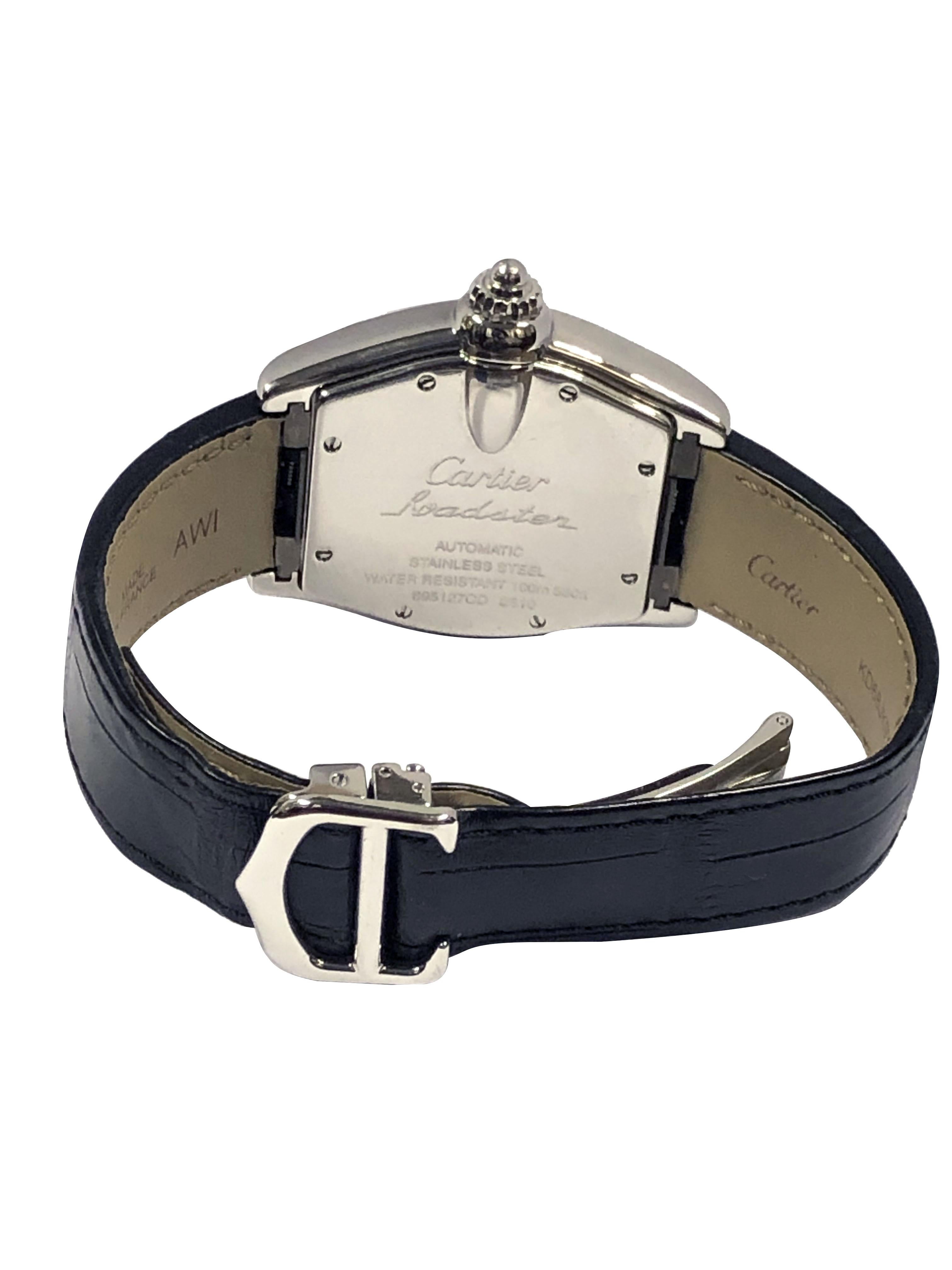Cartier Roadster Large Automatic Wrist Watch For Sale 1