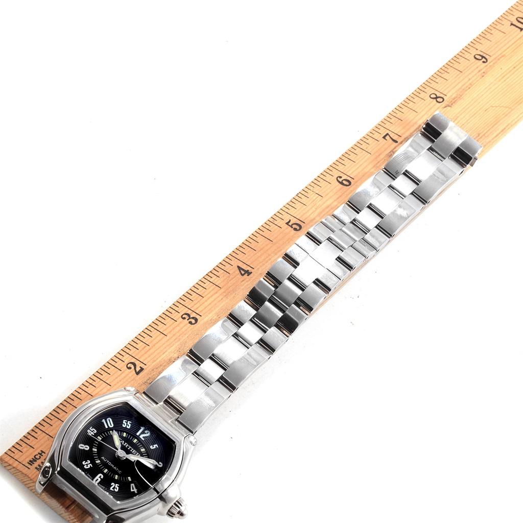Cartier Roadster Large Men's Steel Black Dial Watch W62004V3 6
