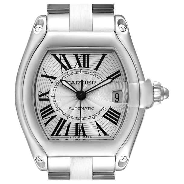Cartier roadster automatic stainless steel water resistant 100m 330ft Clearance