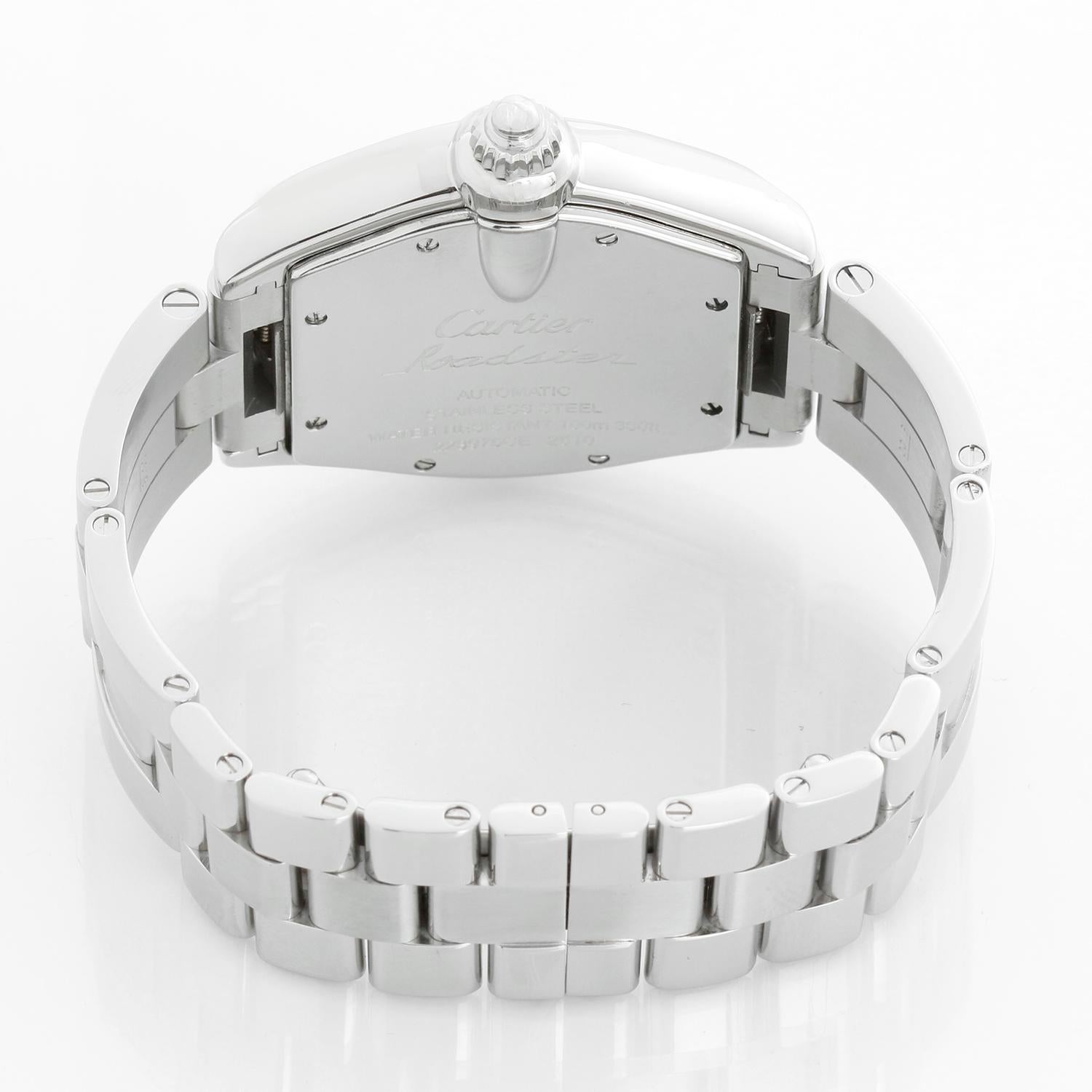 Cartier Roadster Men's Stainless Steel Automatic Watch W62002V3 2510 For Sale 1