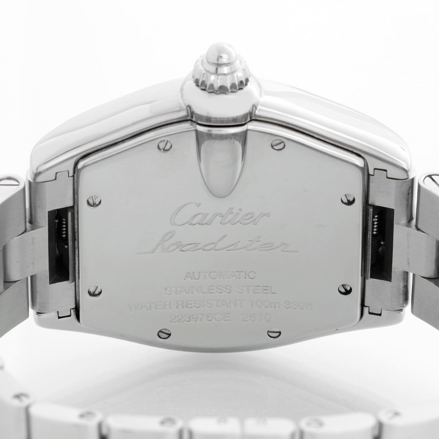 Cartier Roadster Men's Stainless Steel Automatic Watch W62002V3 2510 For Sale 2