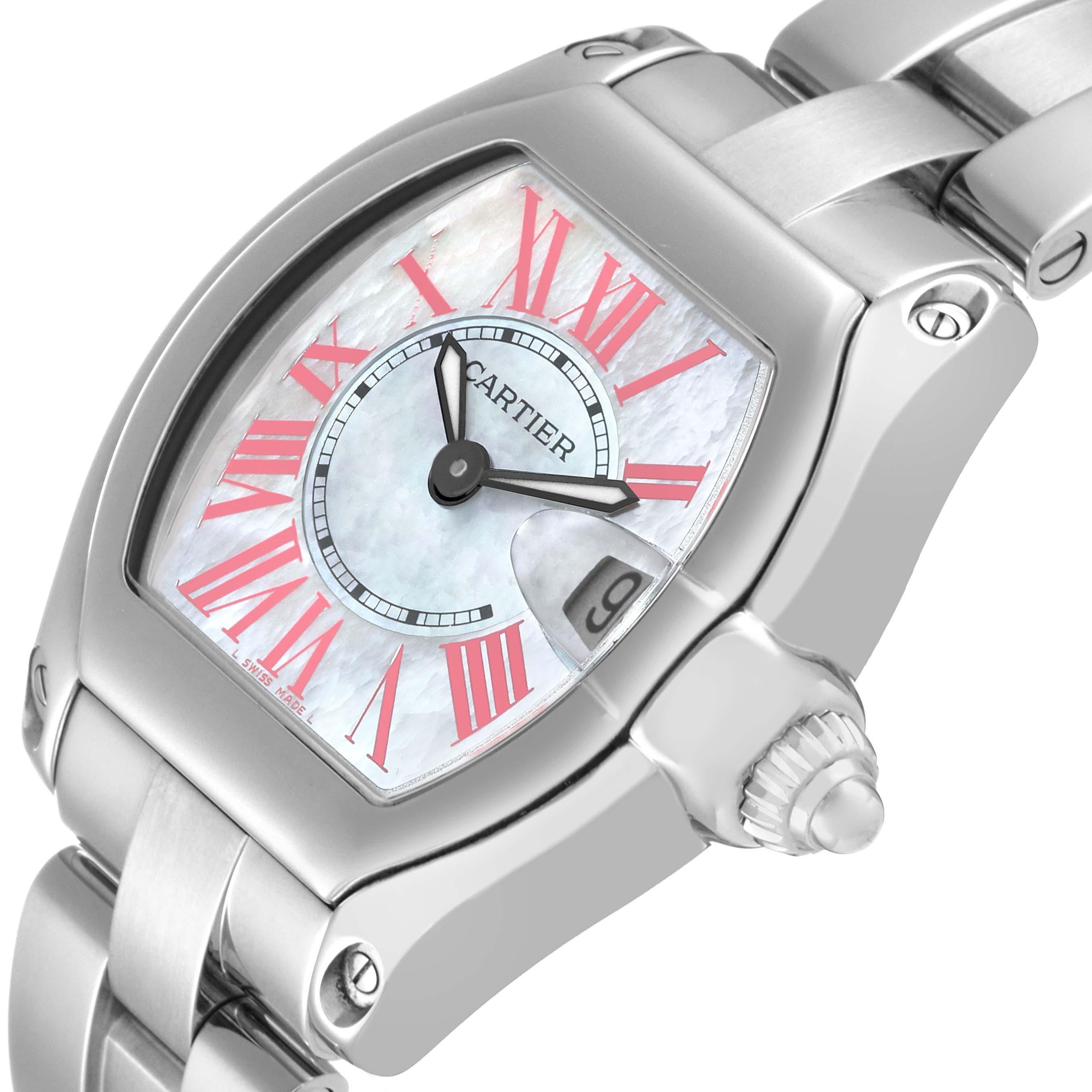 cartier mother of pearl watch
