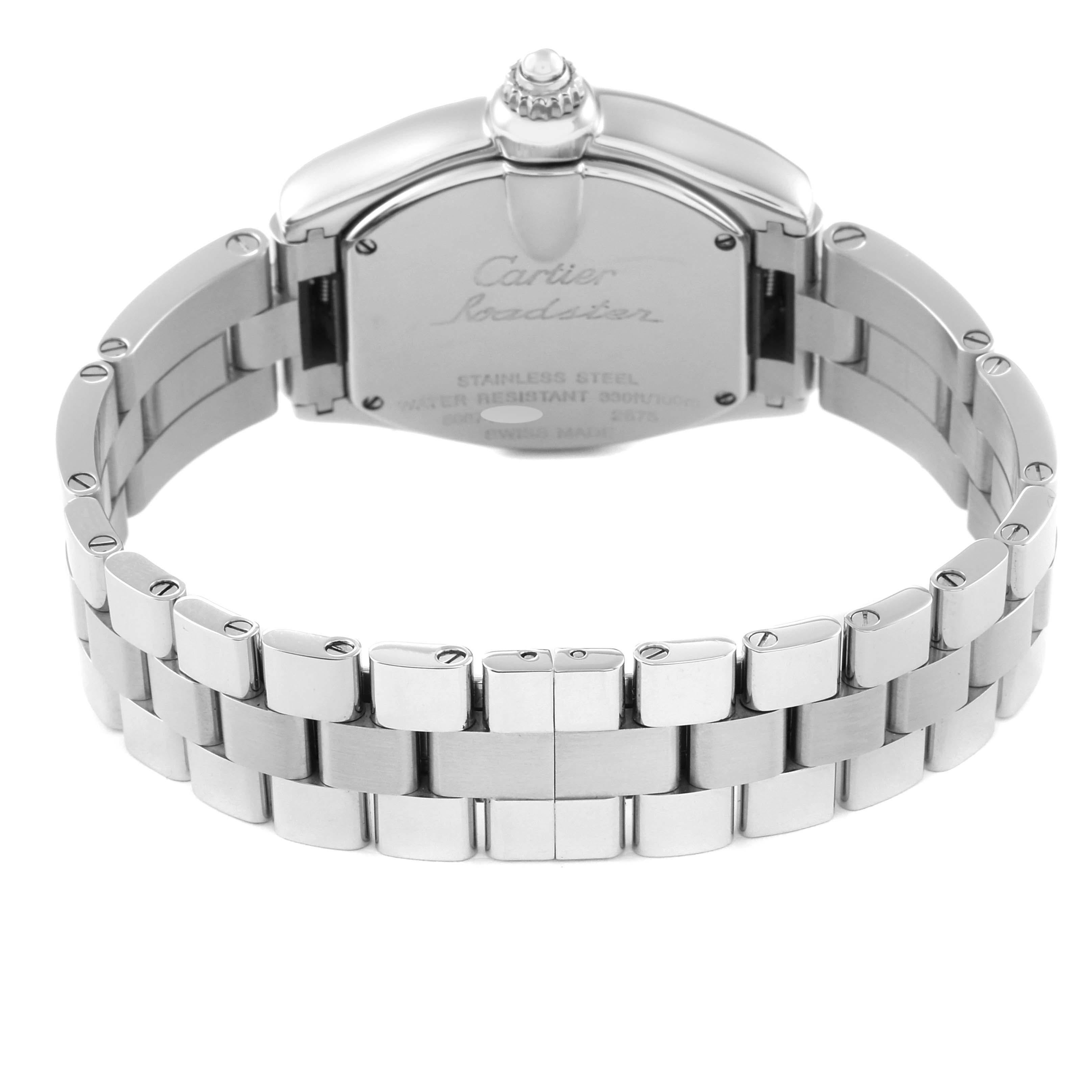 Cartier Roadster Mother of Pearl Dial Steel Ladies Watch W6206006 3