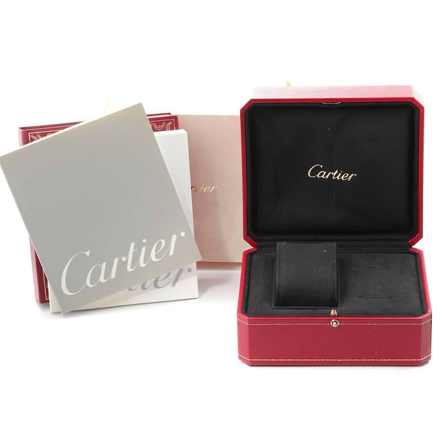Cartier Roadster Pink Dial Stainless Steel Ladies Watch W62017V3 Box Papers For Sale 4