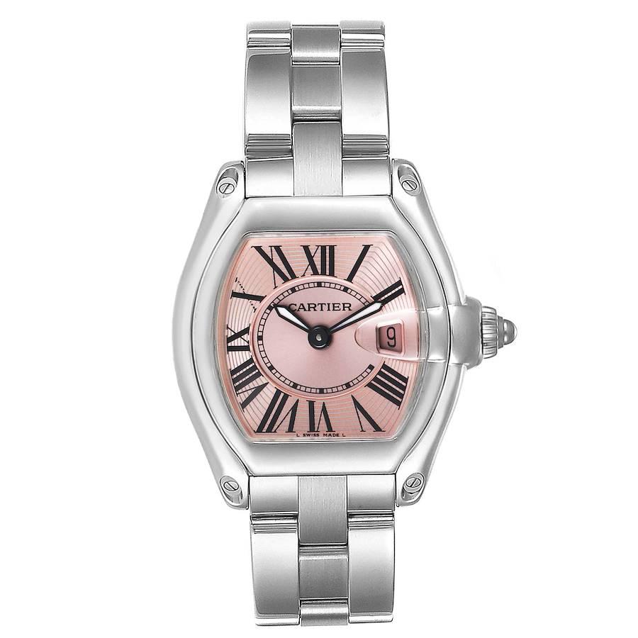 cartier roadster pink ladies watch