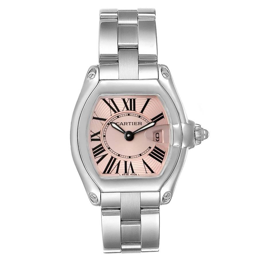 Cartier Roadster Pink Dial Stainless 