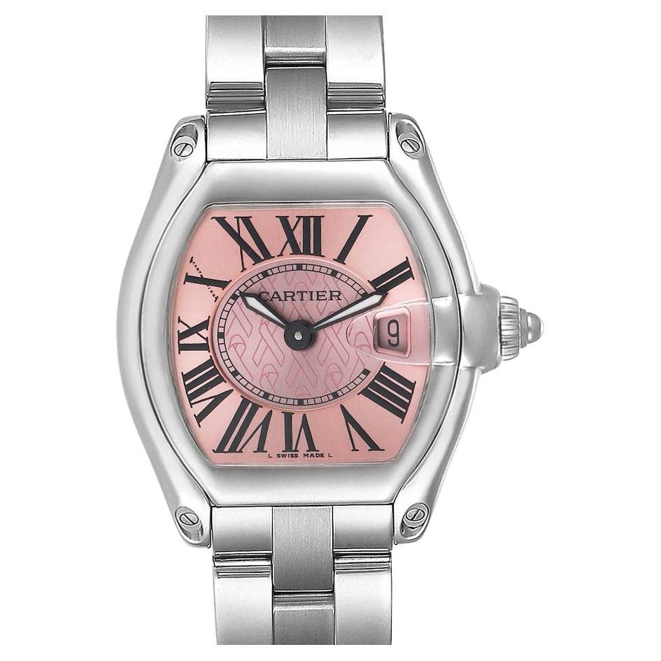 Cartier Roadster Pink Ribbon Breast Cancer Awareness LE Uhr W62043V3 im Angebot