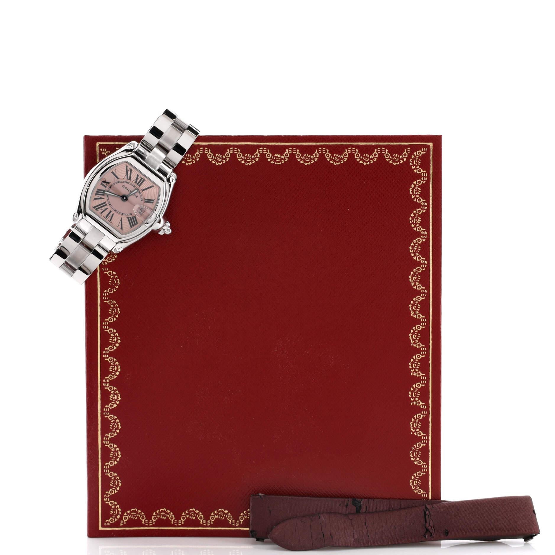 Zustand: Großartig. Leichte Abnutzungserscheinungen und Kratzer an Gehäuse und Armband.
Zubehör: Gebrauchsanweisung, Garantiekarte - undatiert
Abmessungen: Größe/Breite des Gehäuses: 31 mm, Höhe der Uhr: 10 mm, Breite des Bandes: 15 mm, Umfang des