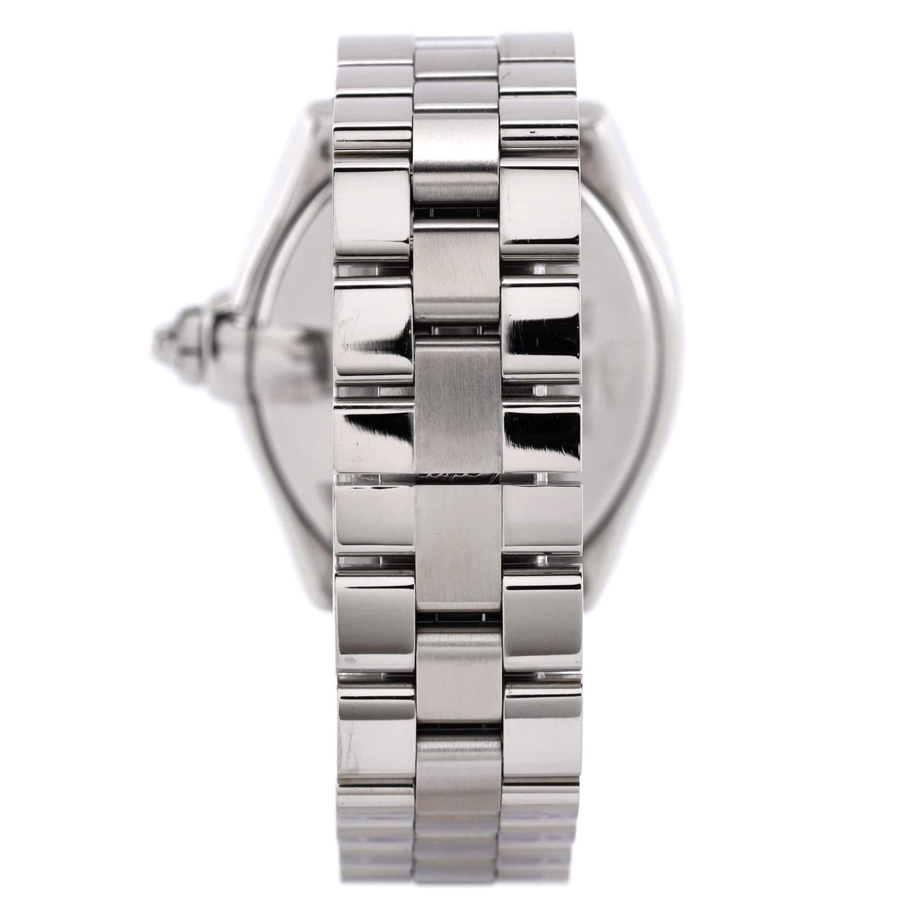 Cartier Roadster-Quarz-Uhr aus Edelstahl 31 1