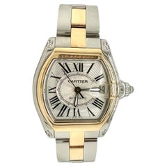 Reloj Cartier Roadster Ref. 2510 Reloj Bicolor Oro 18k/Acero, Caja+Papeles