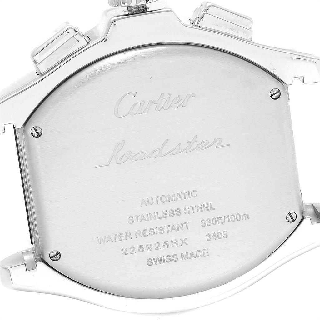 Cartier Roadster Rubber Strap Chronograph Men’s Watch W6206020 In Excellent Condition In Atlanta, GA