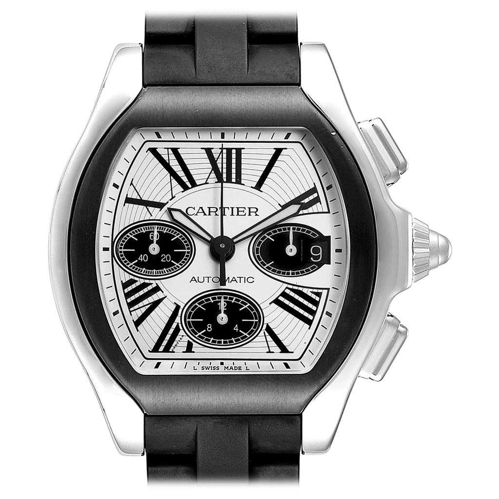 Cartier Roadster Rubber Strap Chronograph Men’s Watch W6206020