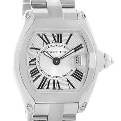 Cartier Roadster Silver Dial Ladies Stainless Steel Watch W62016V3