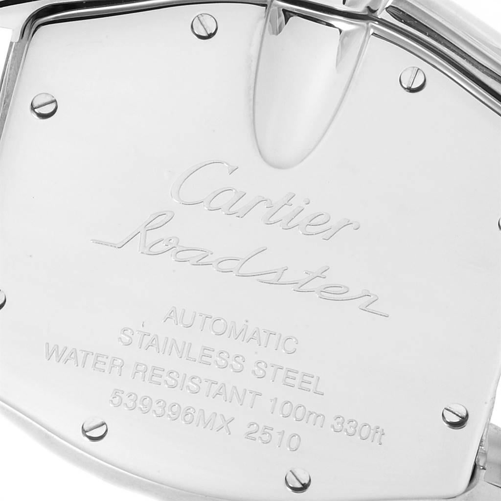 Cartier Roadster Silver Dial Large Steel Men's Watch W62025V3 2