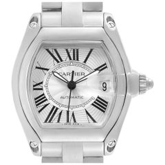Cartier Roadster Silver Dial Large Steel Men's Watch W62025V3
