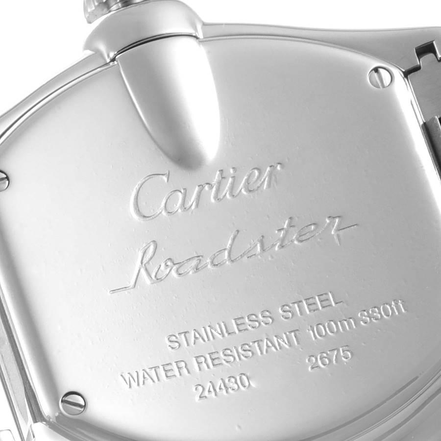 Women's Cartier Roadster Silver Dial Steel Ladies Watch W62016V3