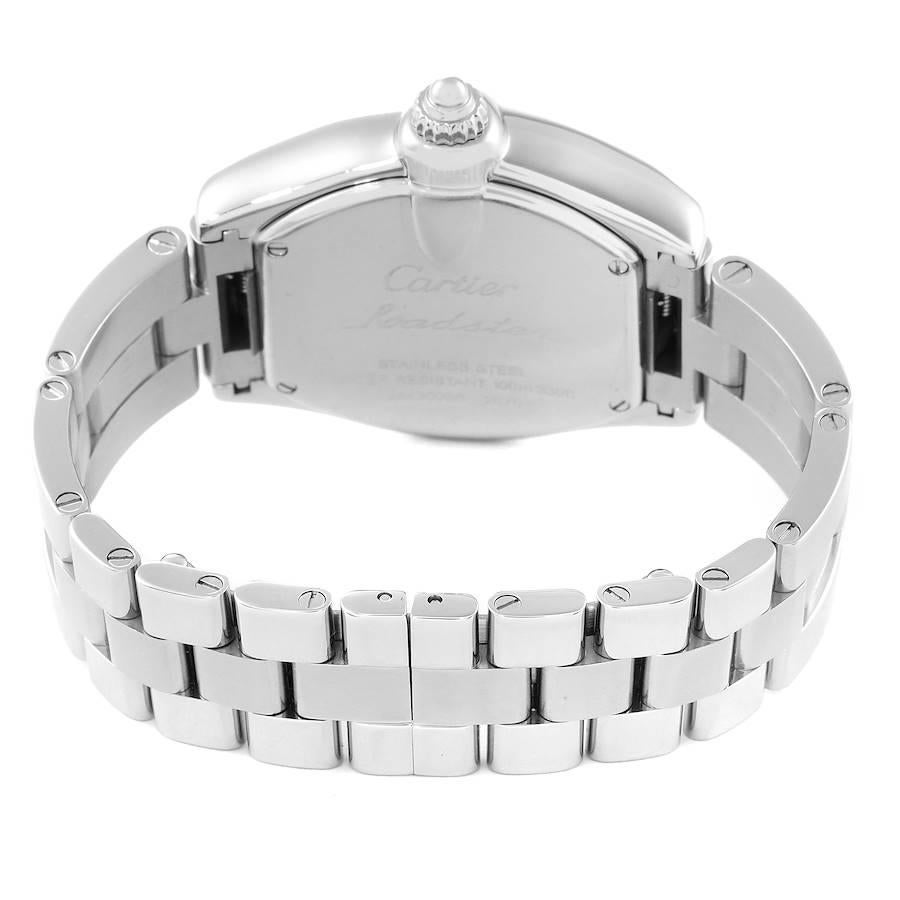 Cartier Roadster Silver Dial Steel Ladies Watch W62016V3 1