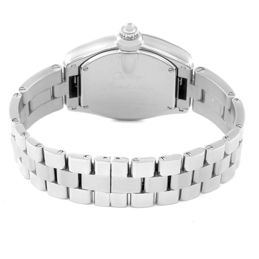 Women's Cartier Roadster Silver Dial Steel Ladies Watch W62016V3 For Sale