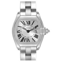 Cartier Roadster Silver Dial Steel Ladies Watch W62016V3