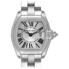 Cartier Roadster Silver Dial Steel Ladies Watch W62016V3