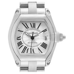 Cartier Roadster Silver Roman Dial Steel Men’s Watch W62025V3