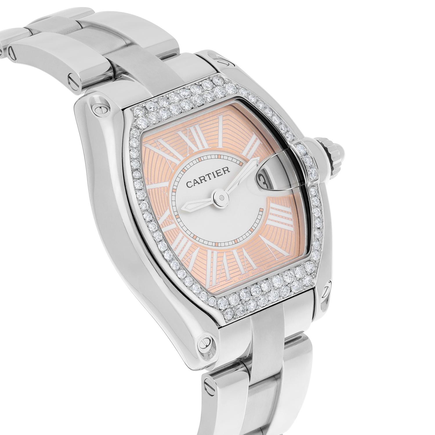 cartier roadster diamond bezel
