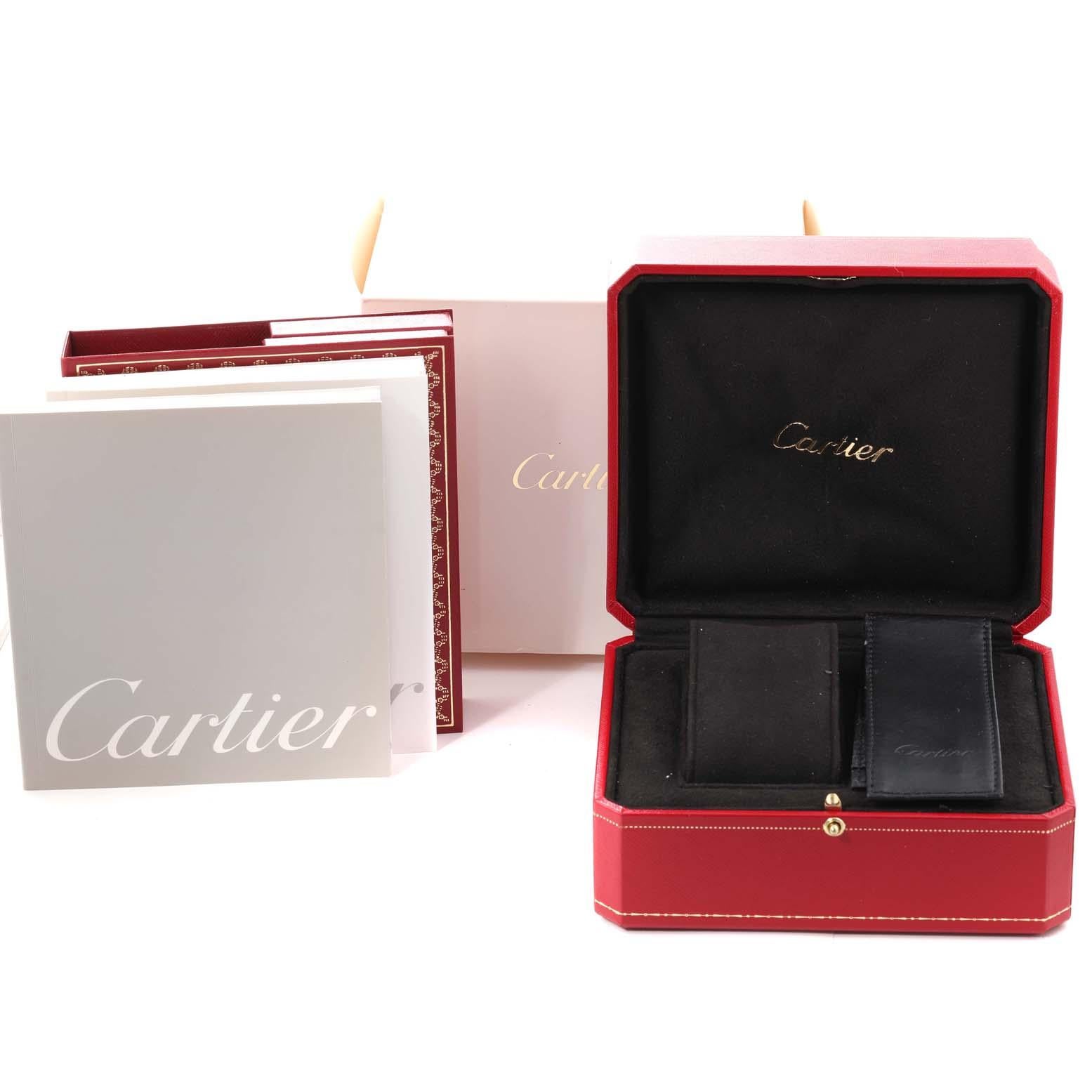 Cartier Roadster Small Pink Dial Steel Ladies Watch W62017V3 Box Papers 3