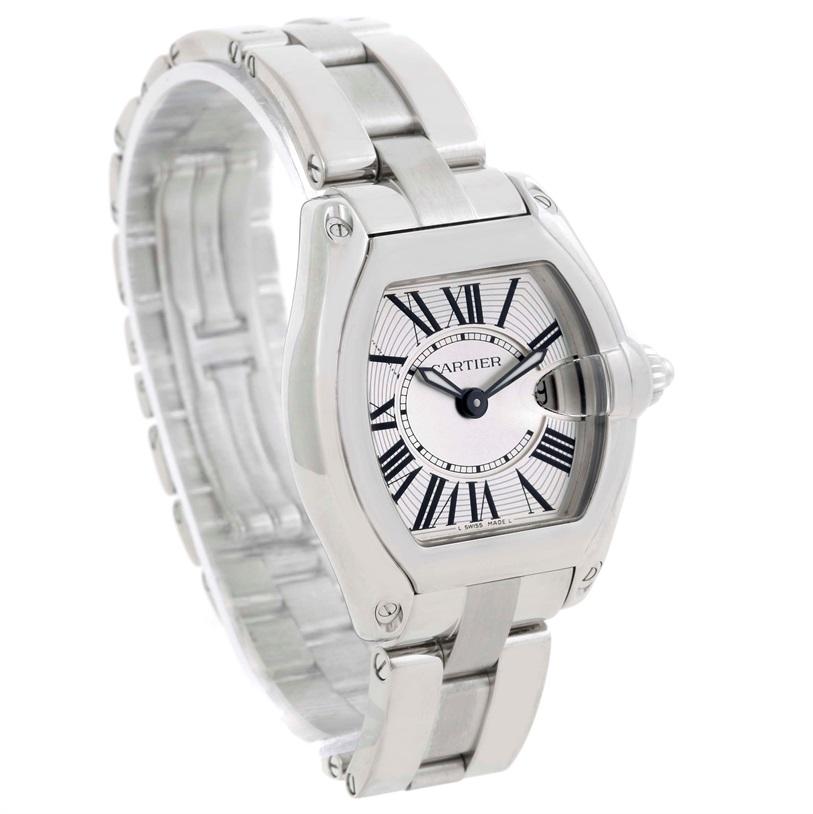 Cartier Roadster Small Silver Dial Ladies Steel Watch W62016V3 3