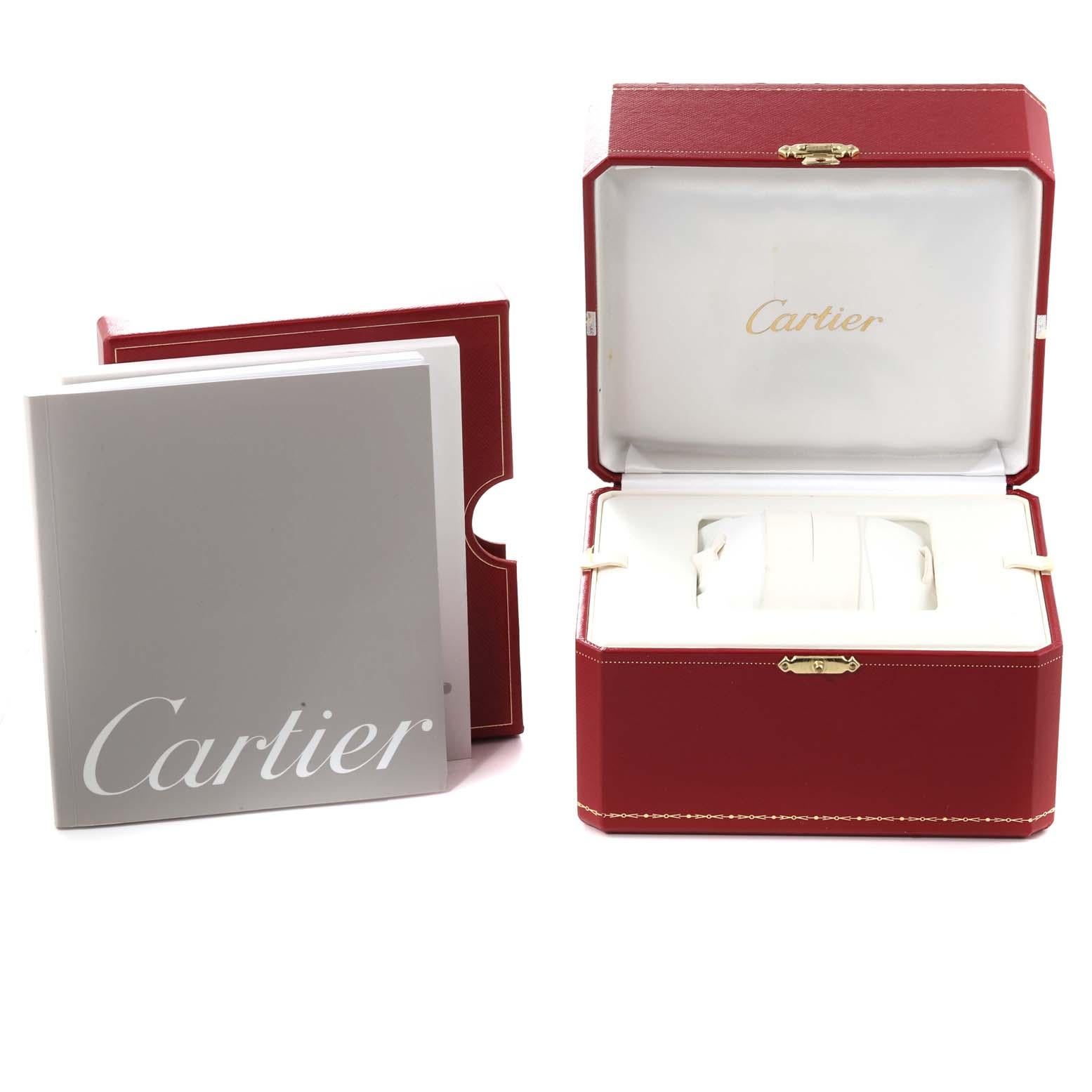 Cartier Roadster Small Silver Dial Steel Ladies Watch W62016V3 Box Papers 6