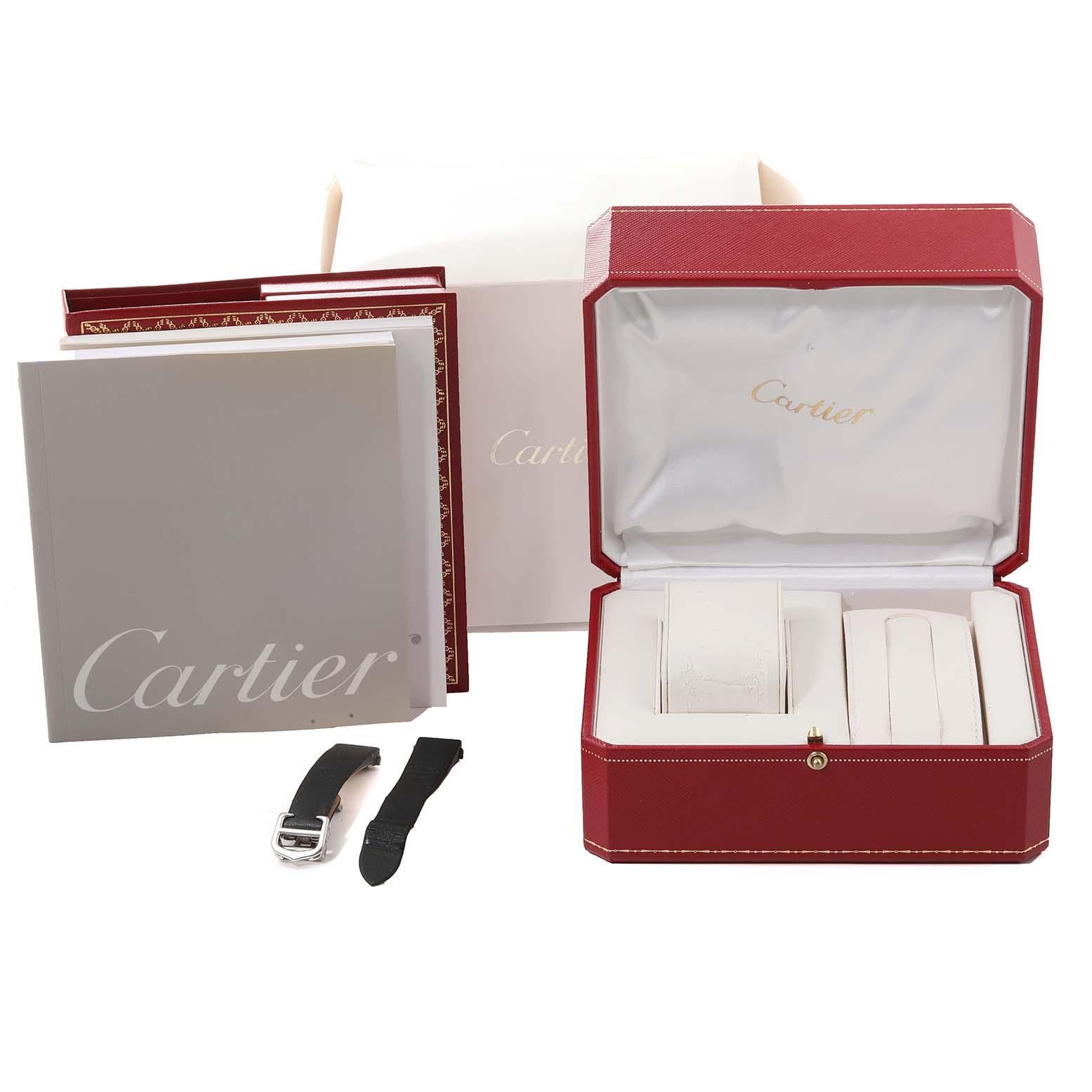 Cartier Roadster Small Silver Dial Steel Ladies Watch W62016V3 Box Papers 6