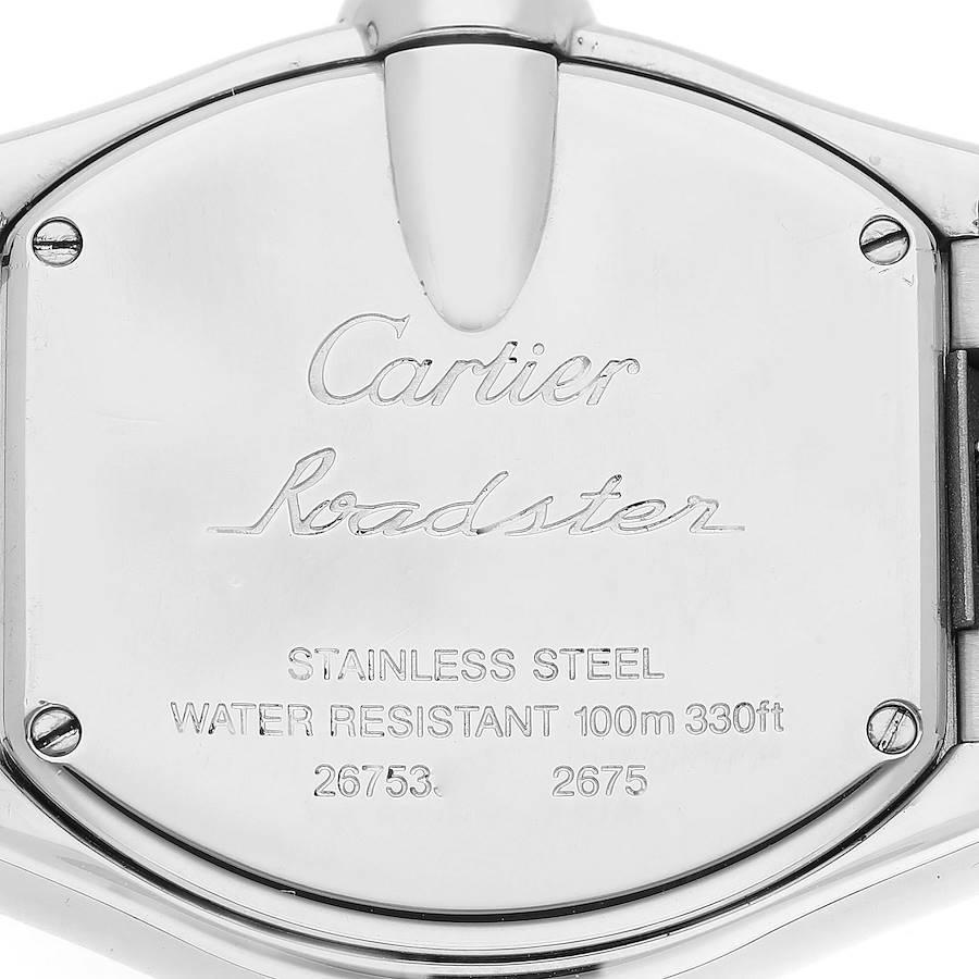 Cartier Roadster Small Silver Dial Steel Ladies Watch W62016V3 2
