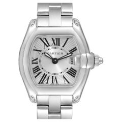 Cartier Roadster Small Silver Dial Steel Ladies Watch W62016V3