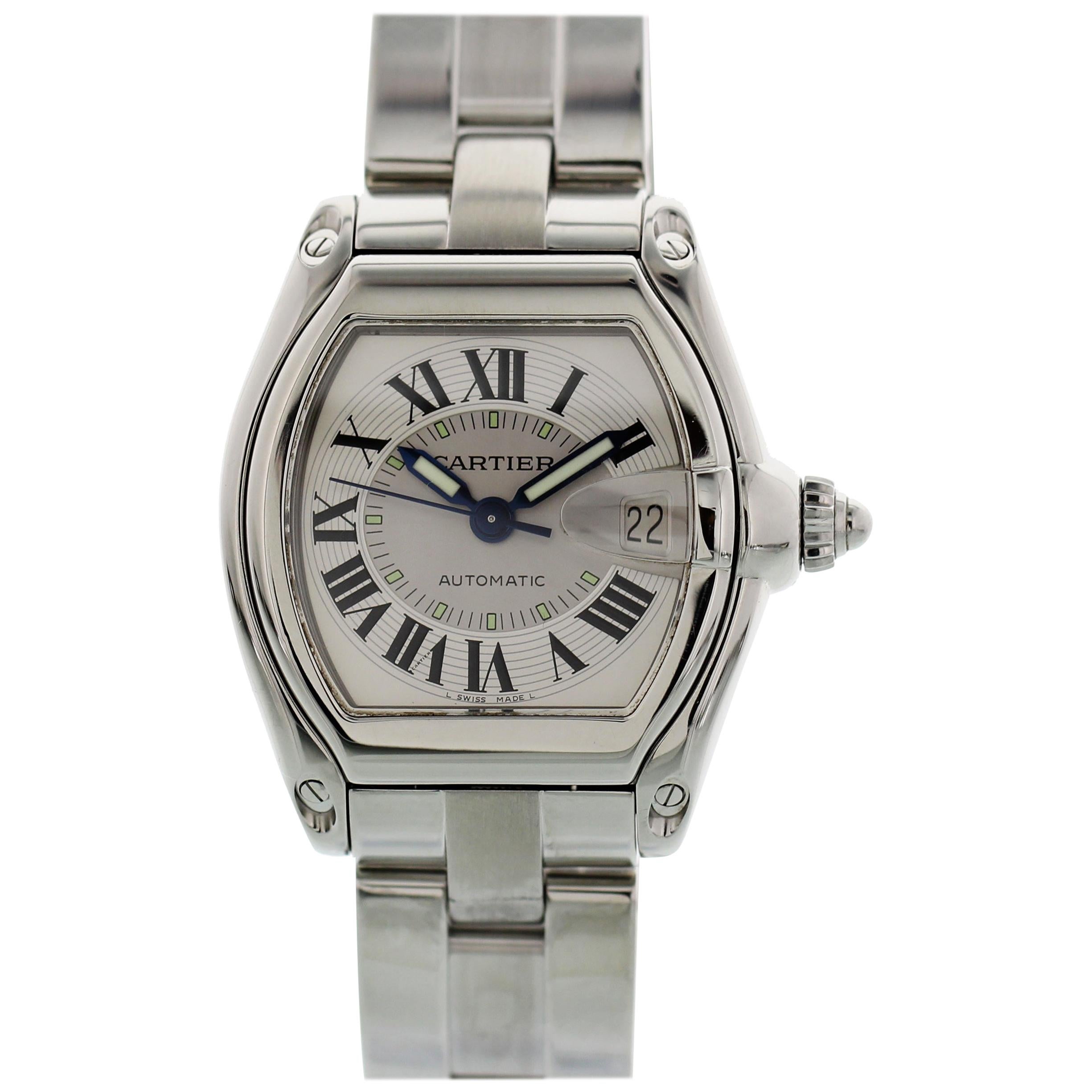 Cartier Roadster Stainless Steel Automatic 2510 For Sale