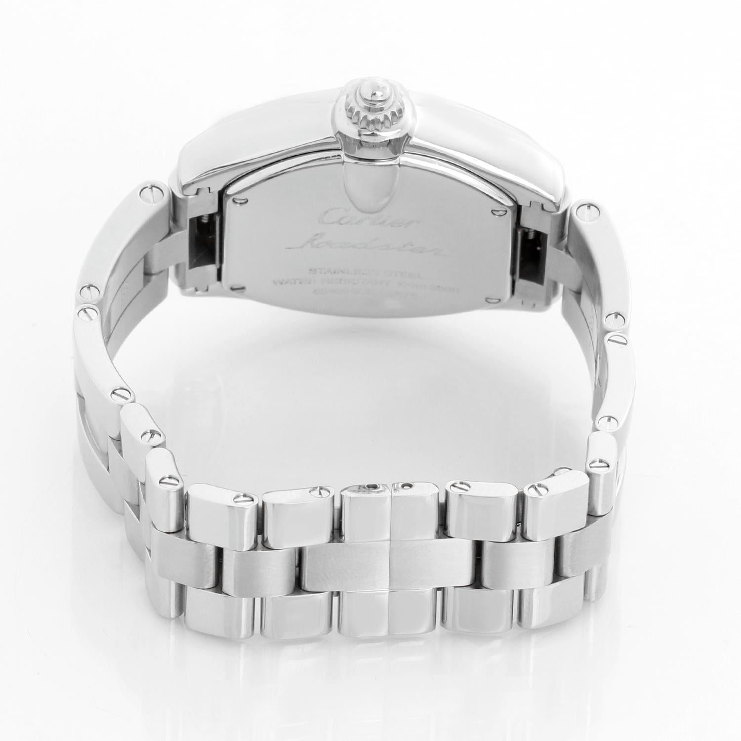 Women's Cartier Roadster Stainless Steel Ladies Watch W62016V3 2675 For Sale