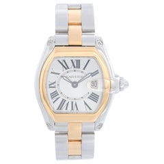 Cartier Roadster Steel and Gold Ladies Small Quartz Watch W62026Y4