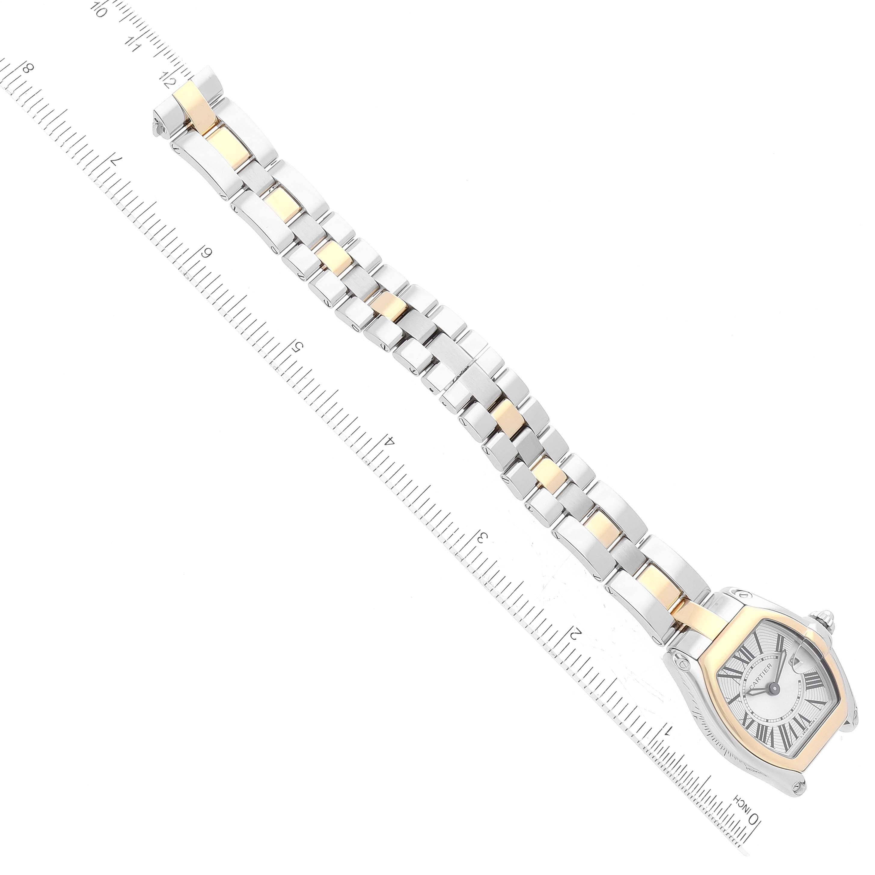 Cartier Roadster Steel Yellow Gold Ladies Watch W62026Y4 For Sale 4