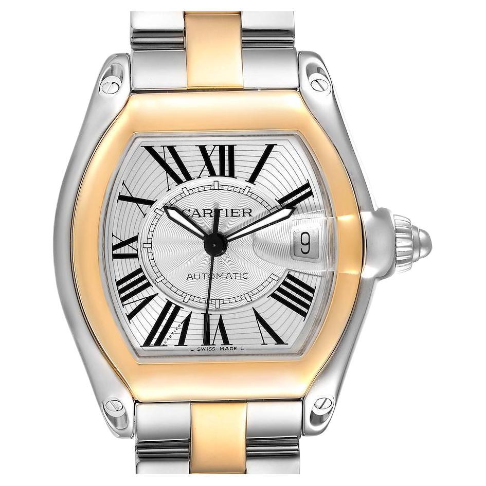Cartier Roadster Silver Dial Steel Mens Watch W62000V3 Papers For Sale ...