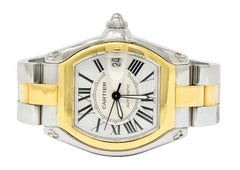 Cartier Roadster Unisex Large Two-Tone 18K Gold Automatic Men's Watch