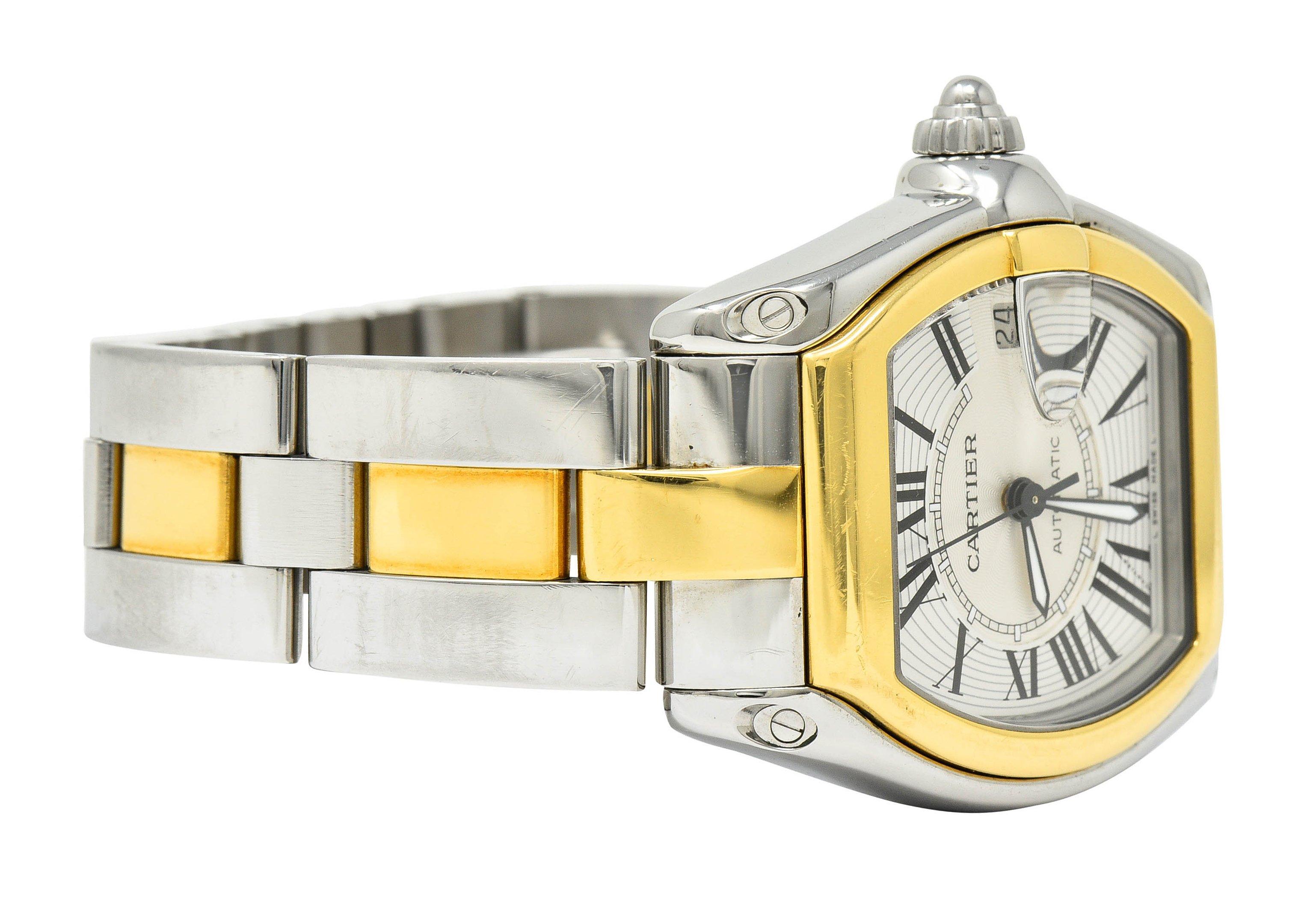 cartier roadster two tone