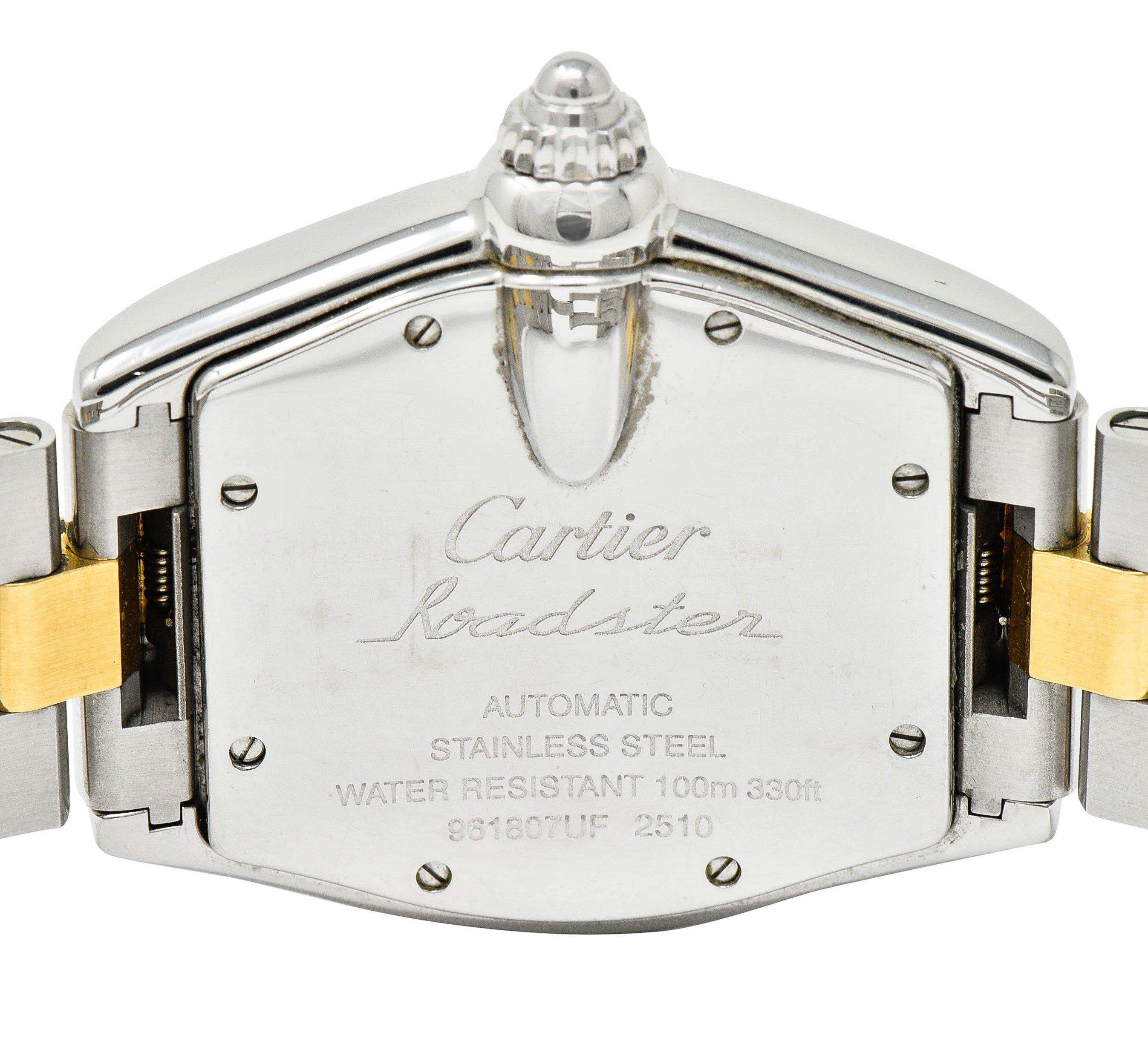 Cartier Roadster Unisex Large Two-Tone 18K Gold Automatic Men's Watch 2