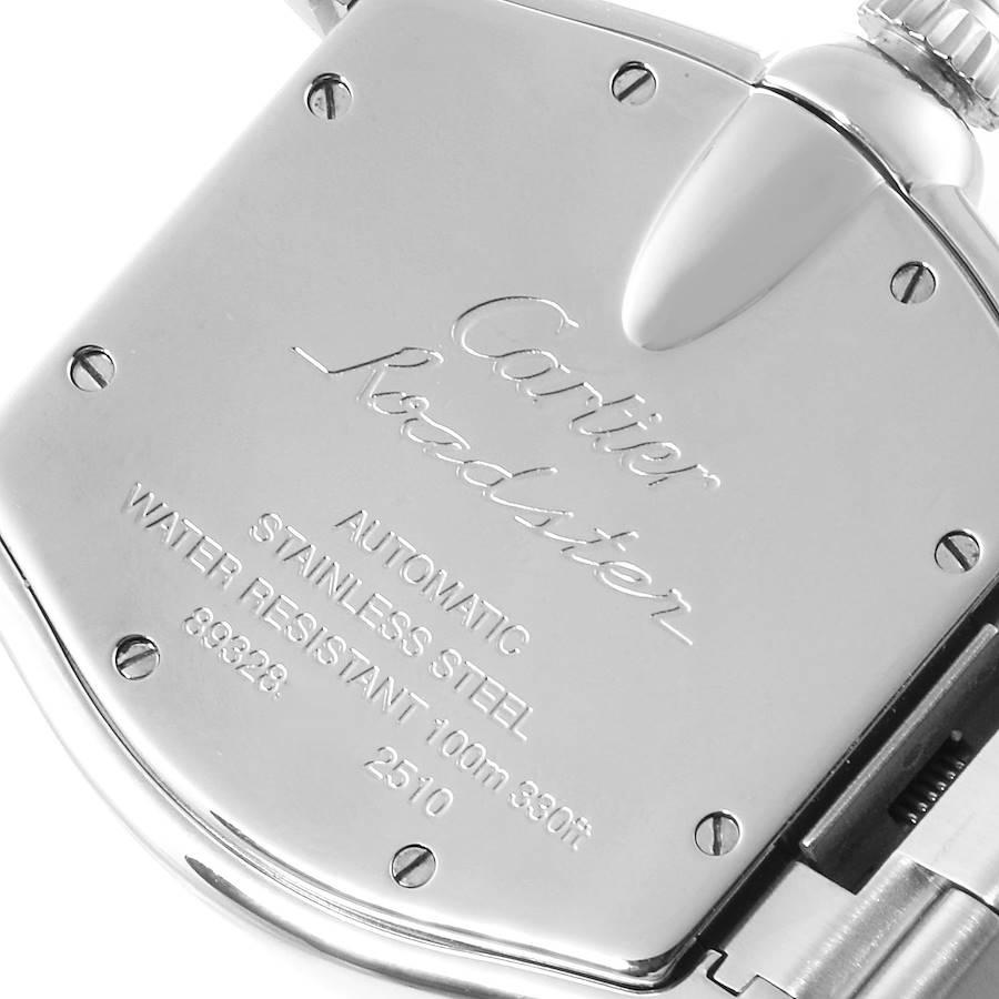 Cartier Cartier Roadster Vegas Roulette Rot Grün Stahl Herrenuhr W62002v3 im Angebot 3