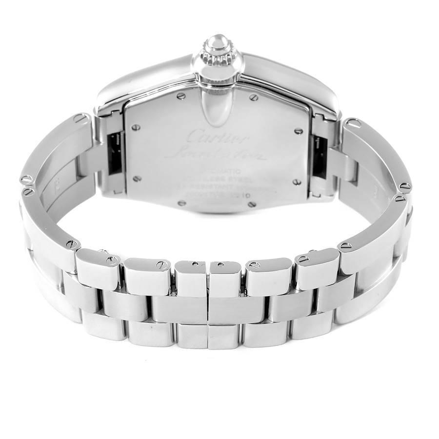Men's Cartier Roadster Vegas Roulette Red Green Steel Mens Watch W62002V3