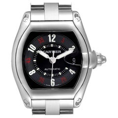 Cartier Cartier Roadster Vegas Roulette Rot Grün Stahl Herrenuhr W62002v3