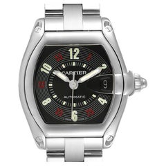 Cartier Roadster Vegas Roulette Rosso Verde Acciaio Orologio Uomo W62002V3