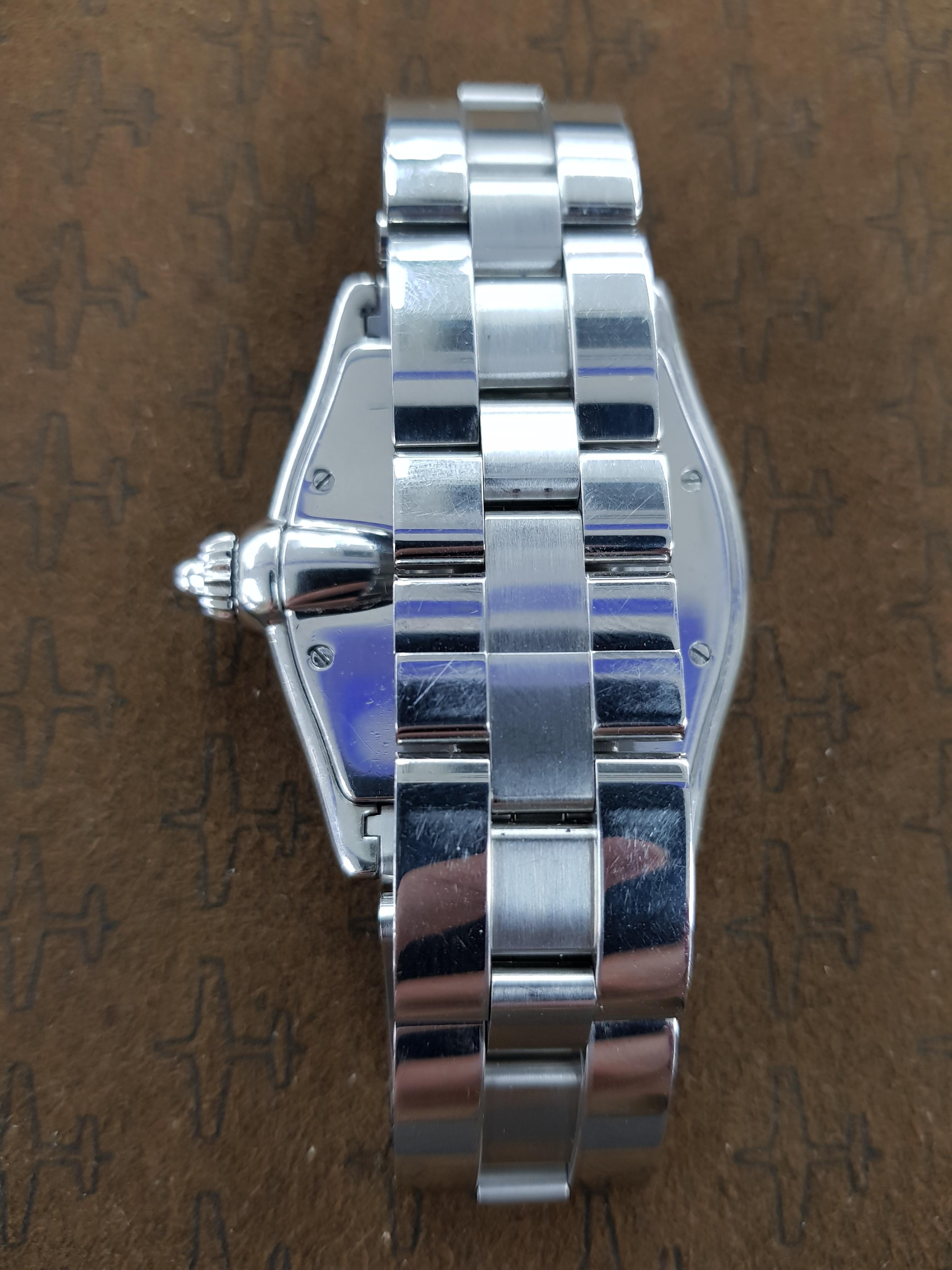 Cartier Roadster Vegas Style, Stainless Steel, Registered, 2006 In Excellent Condition For Sale In London, GB